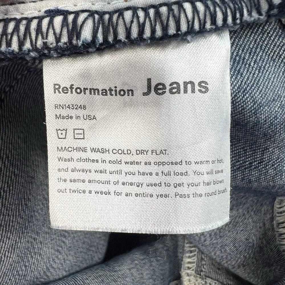 Reformation Sz 29 Jeans High & Skinny In Neris Denim Women's‎ Stretch Classic